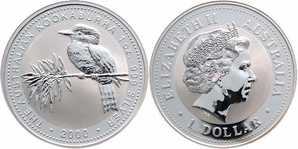 1 Долар Австралія (1939 - ) Срібло Єлизавета II (1926-2022)