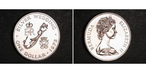 1 Долар Бермудські острови Срібло Єлизавета II (1926-2022)