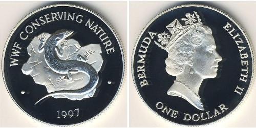1 Долар Бермудські острови Срібло Єлизавета II (1926-2022)