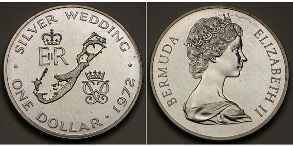 1 Долар Бермудські острови Срібло Єлизавета II (1926-2022)