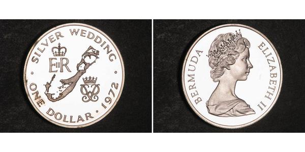 1 Долар Бермудські острови Срібло Єлизавета II (1926-2022)