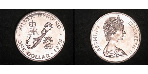 1 Долар Бермудські острови Срібло Єлизавета II (1926-2022)
