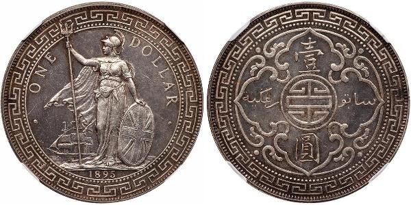 1 Долар Гонконг / Британська імперія (1497 - 1949) Срібло 