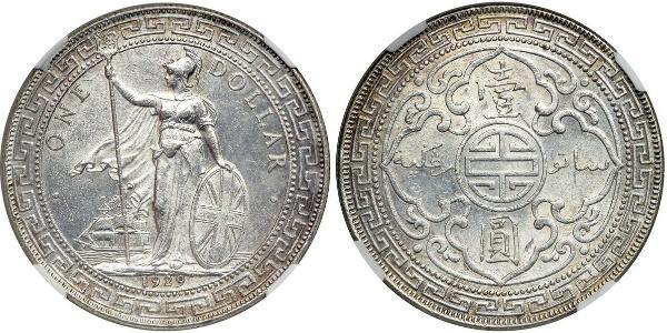 1 Долар Гонконг / Британська імперія (1497 - 1949) Срібло 