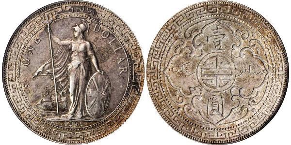 1 Долар Гонконг / Британська імперія (1497 - 1949) Срібло 