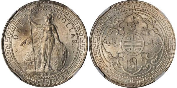 1 Долар Гонконг / Британська імперія (1497 - 1949) Срібло 