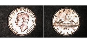 1 Долар Канада Срібло Георг VI (1895-1952)