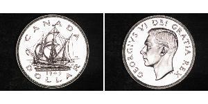 1 Долар Канада Срібло Георг VI (1895-1952)