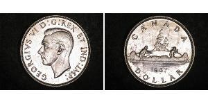 1 Долар Канада Срібло Георг VI (1895-1952)