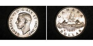 1 Долар Канада Срібло Георг VI (1895-1952)