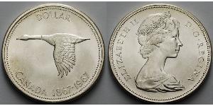 1 Долар Канада Срібло Єлизавета II (1926-2022)