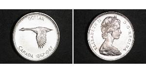 1 Долар Канада Срібло Єлизавета II (1926-2022)