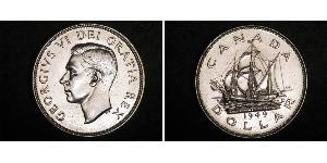 1 Долар Канада Срібло Георг VI (1895-1952)