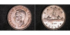 1 Долар Канада Срібло Георг VI (1895-1952)