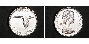 1 Долар Канада Срібло Єлизавета II (1926-2022)