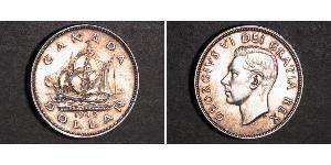 1 Долар Канада Срібло Георг VI (1895-1952)
