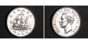 1 Долар Канада Срібло Георг VI (1895-1952)