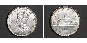1 Долар Канада Срібло Георг V (1865-1936)