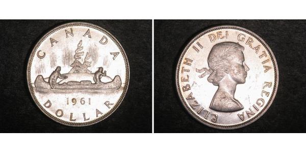 1 Долар Канада Срібло Єлизавета II (1926-2022)