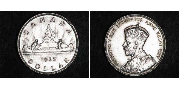 1 Долар Канада Срібло Георг V (1865-1936)
