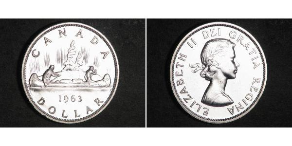 1 Долар Канада Срібло Єлизавета II (1926-2022)
