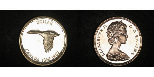 1 Долар Канада Срібло Єлизавета II (1926-2022)