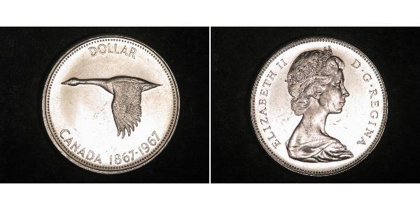 1 Долар Канада Срібло Єлизавета II (1926-2022)