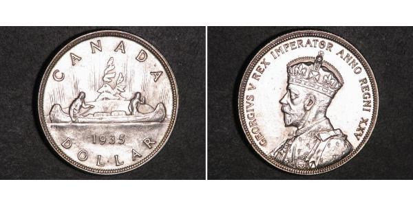 1 Долар Канада Срібло Георг V (1865-1936)