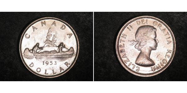 1 Долар Канада Срібло Єлизавета II (1926-2022)