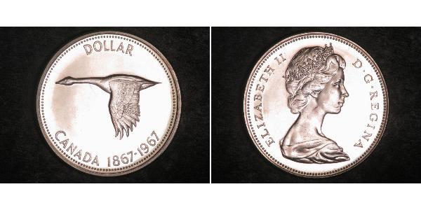 1 Долар Канада Срібло Єлизавета II (1926-2022)