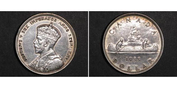 1 Долар Канада Срібло Георг V (1865-1936)