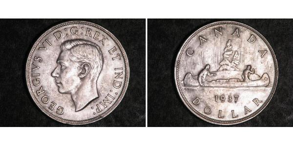1 Долар Канада Срібло Георг VI (1895-1952)