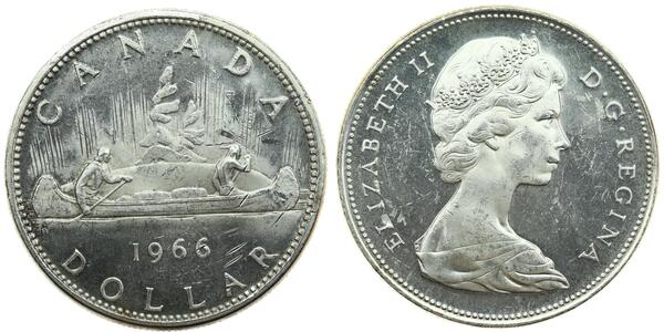 1 Долар Канада Срібло Єлизавета II (1926-2022)
