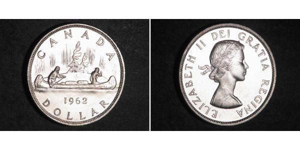 1 Долар Канада Срібло Єлизавета II (1926-2022)