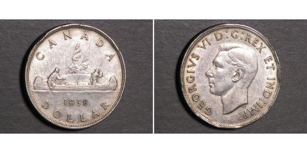 1 Долар Канада Срібло Георг VI (1895-1952)
