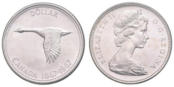 1 Долар Канада Срібло Єлизавета II (1926-2022)