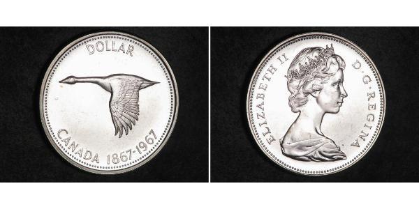 1 Долар Канада Срібло Єлизавета II (1926-2022)