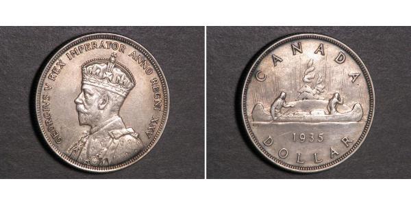 1 Долар Канада Срібло Георг V (1865-1936)