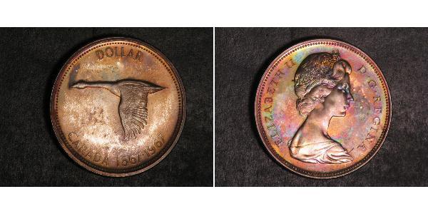 1 Долар Канада Срібло Єлизавета II (1926-2022)