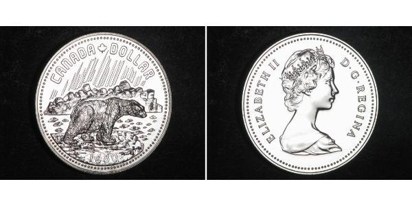 1 Долар Канада Срібло Єлизавета II (1926-2022)
