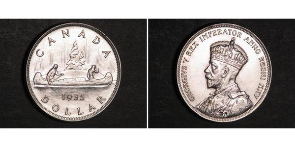 1 Долар Канада Срібло Георг V (1865-1936)