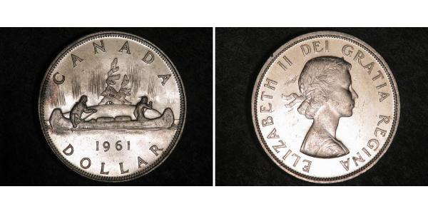 1 Долар Канада Срібло Єлизавета II (1926-2022)