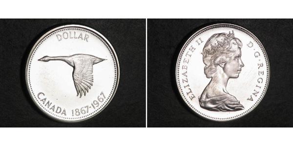 1 Долар Канада Срібло Єлизавета II (1926-2022)
