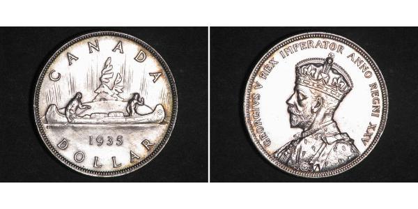 1 Долар Канада Срібло Георг V (1865-1936)