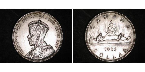 1 Долар Канада Срібло Георг V (1865-1936)