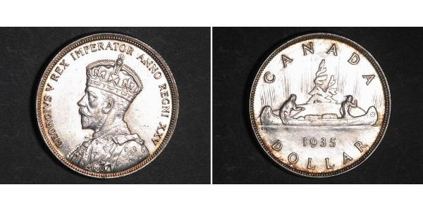1 Долар Канада Срібло Георг V (1865-1936)