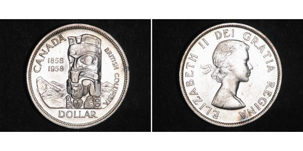 1 Долар Канада Срібло Єлизавета II (1926-2022)
