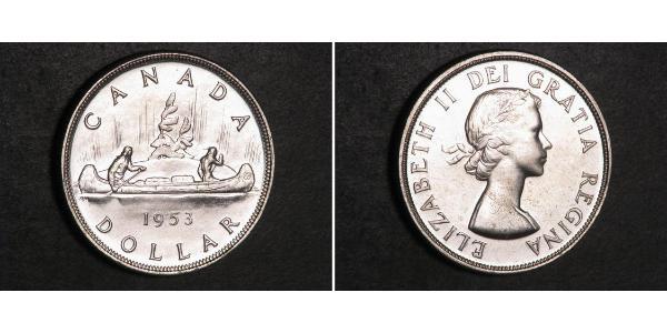 1 Долар Канада Срібло Єлизавета II (1926-2022)