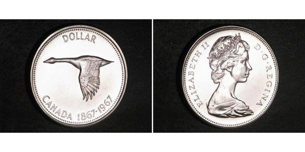 1 Долар Канада Срібло Єлизавета II (1926-2022)