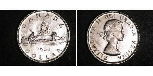 1 Долар Канада Срібло Єлизавета II (1926-2022)